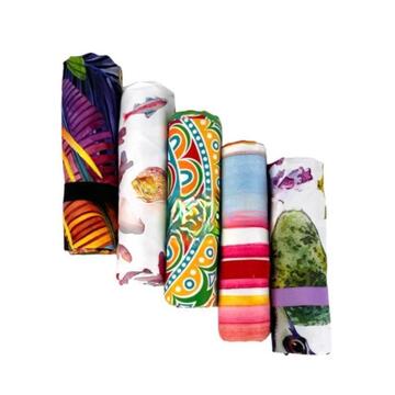 LOVELY HOME PROCIDA MICROFIBER PRINTED BEACH TOWEL - CIAM Centro Ingrosso Abbigliamento